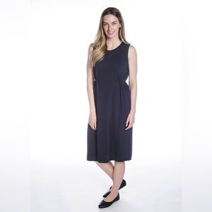 Fashion Fleece Dress with Cinched Waist Ties